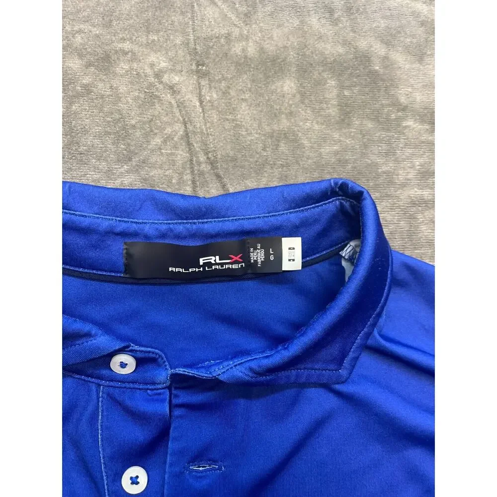 Ralph Lauren Shirt Mens L Blue Golf RLX Polo Summit Las Vegas Paiute Golf Resort
